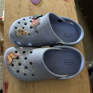 Crocs Kids Glitter Clogs - light purple